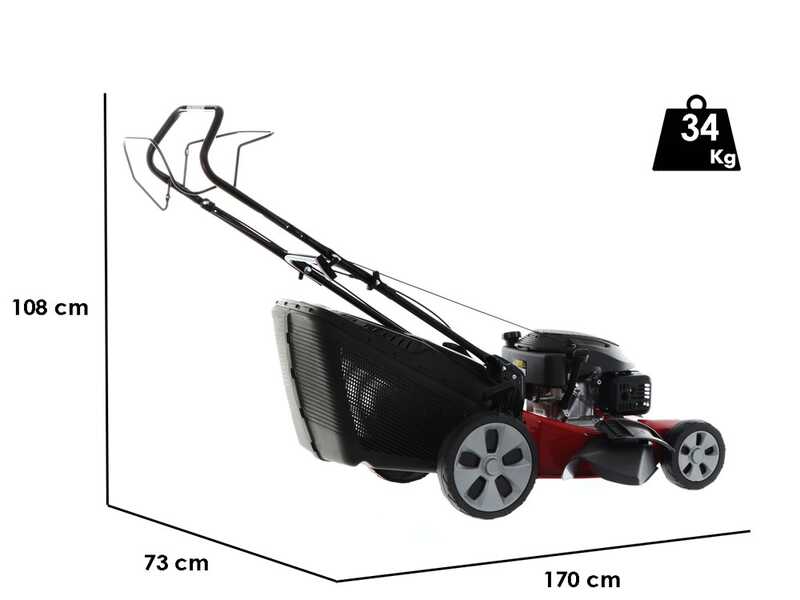 CastelGarden XC 53 S C Self-propelled Lawn Mower 4 in 1 - 166 cc Engine