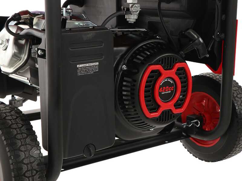 Mosa GE 6900 - 6.5 kW wheeled petrol generator - Continuous 6 kW Single-phase