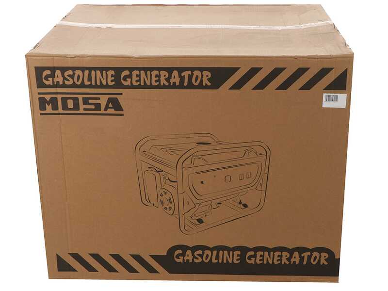 Mosa GE 6900 - 6.5 kW wheeled petrol generator - Continuous 6 kW Single-phase