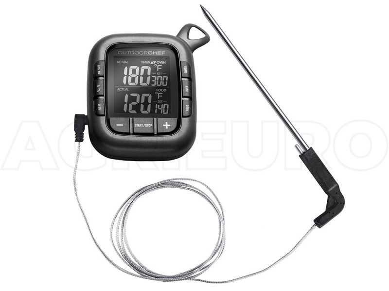 OutdoorChef Gourmet Check Black Digital Thermometer