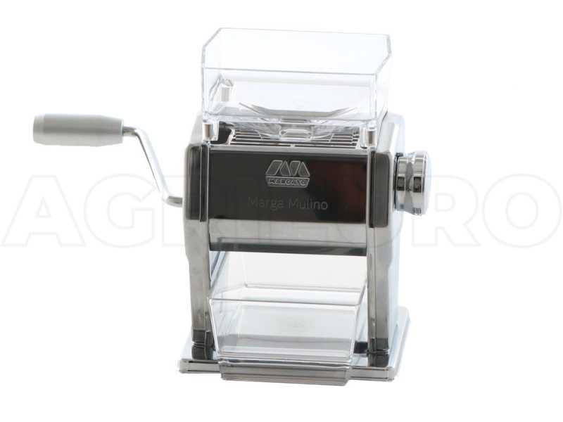 Marcato Marga 180g - Manual Flour and Flaker Mill with Stainless Steel Rollers