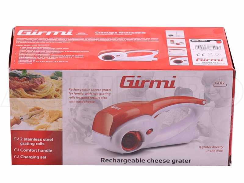 Girmi GT0201 - Battery-powered Grater - 2 Drums Included - 12W