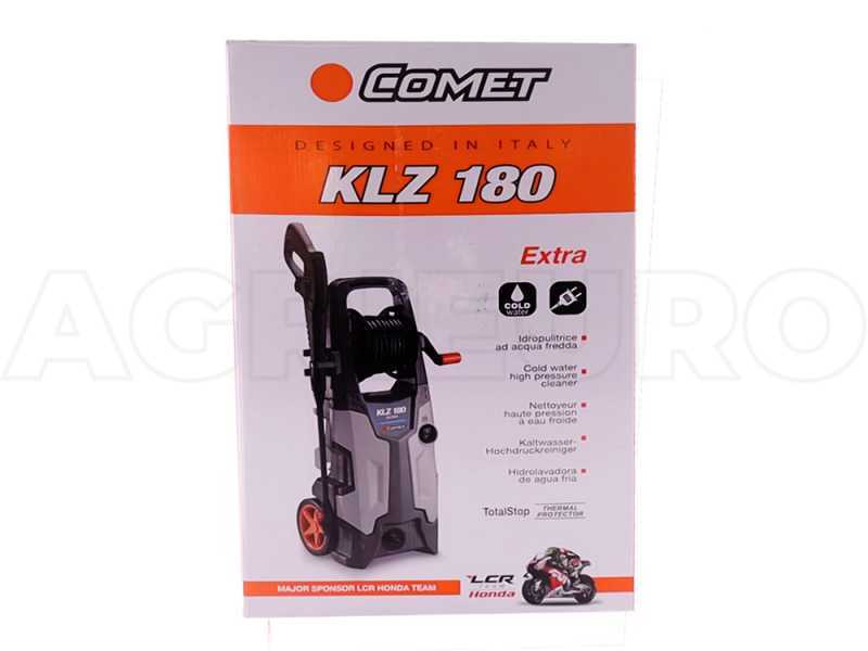 Comet KLZ 180 Extra Cold Water Pressure Washer - 180 bar Max. Pressure