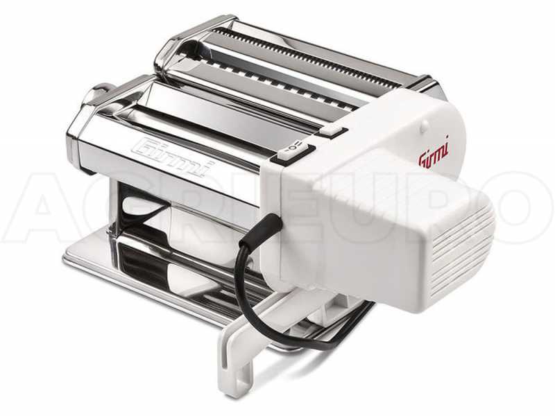 Girmi Pasta Machine - 90W Electric/Manual Stainless Steel Pasta Maker 