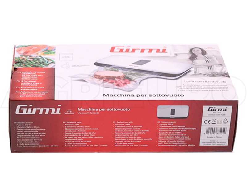 GIRMI VT5101 - Automatic Vacuum Sealer - 31cm Sealing Bar