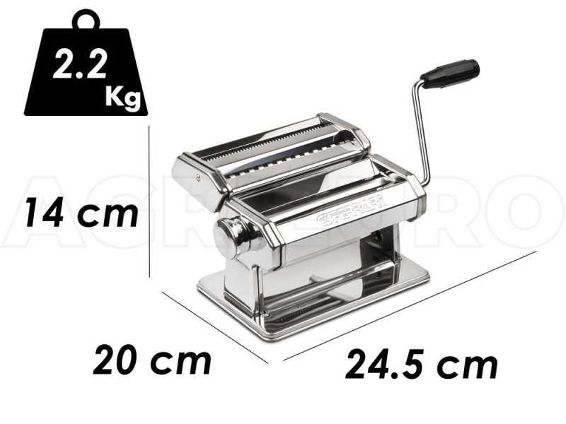 G3 Ferrari Sfoglia Easy - Manual Stainless Steel Pasta Maker 