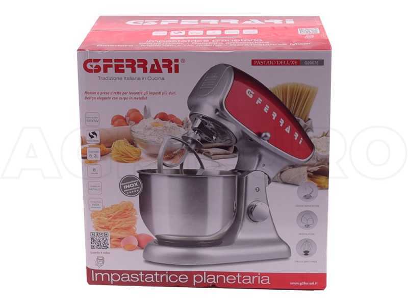 G3 FERRARI Pasta Maker DELUXE Red - Planetary dough mixer - 1200 Watts