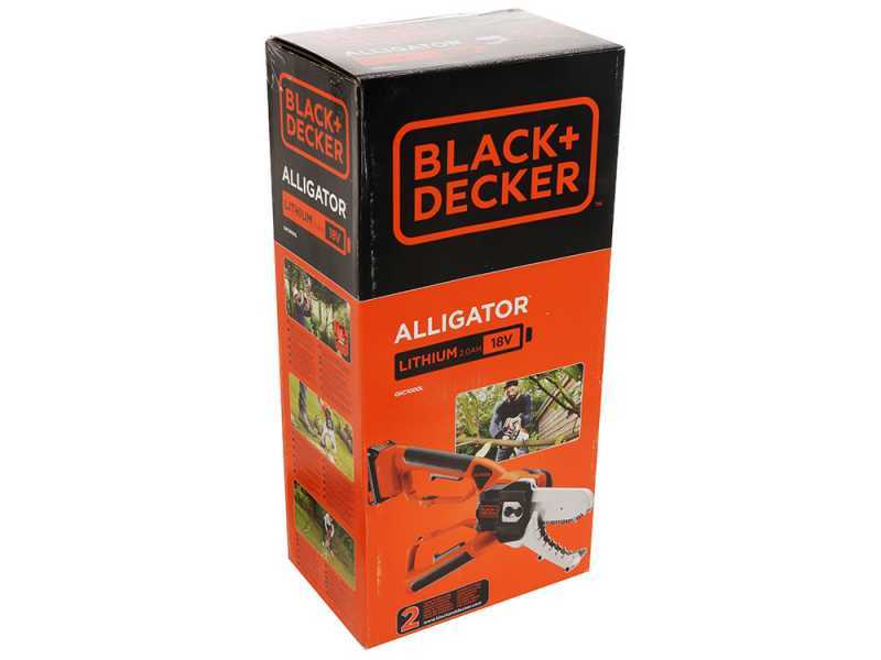 Black&amp;Decker Alligator GKC1000L Battery-powered Manual Pruner - 18 V 2Ah Battery