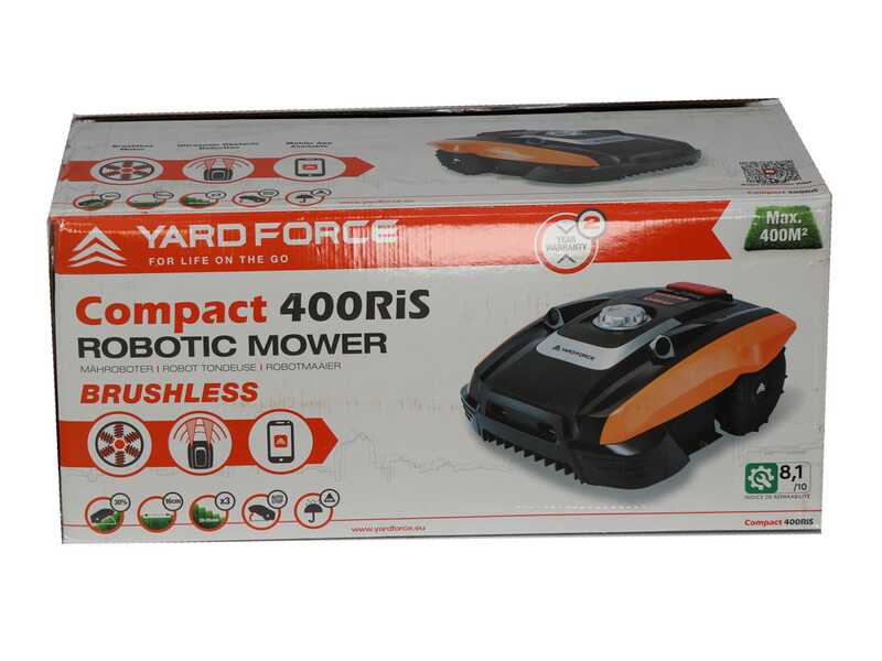 Yard Force Compact 400RiS Robot Lawn Mower - App management - IRadar Sensors