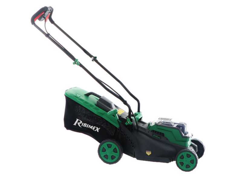 RIBIMEX PRBAT20 TON33 battery powered lawn mower best deal on