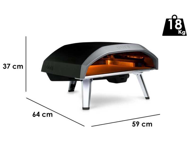 Ooni KODA 16 Gas Pizza Oven - 40x40 cm Refractory Stone Baking Board