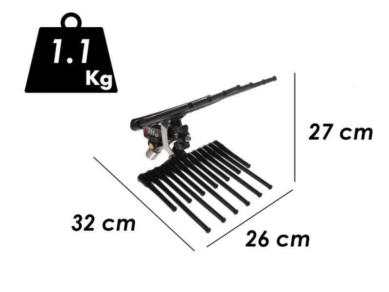 Lisam MG Magnesium - Pneumatic Olive Harvester - 6 Bar Olive Shaker - 1700 Beats per Minute