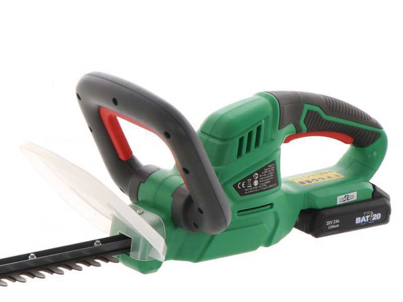 RIBIMEX PRBAT20-THSB Battery-powered Electric Hedge Trimmer - 20 V 2Ah - WITHOUT BATTERY AND BATTERY CHARGER