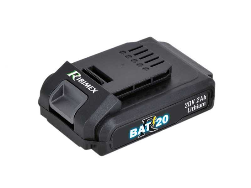 RIBIMEX PRBAT20-THSB Battery-powered Electric Hedge Trimmer - 20 V 2Ah - WITHOUT BATTERY AND BATTERY CHARGER