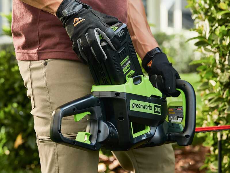Greenworks GD60HT66 60 V Battery-powered Electric Hedge Trimmer - 66 cm Blade - WITHOUT BATTERY AND BATTERY CHARGER