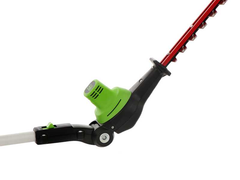 Greenworks G60PHT51 60 V Battery-powered Hedge Trimmer on Extension Pole - 60 V 2Ah Battery