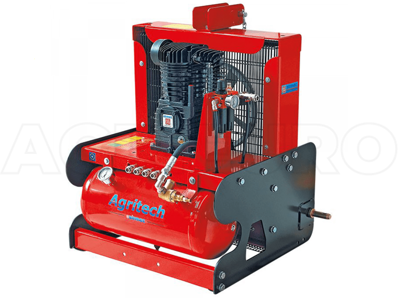 Airmec Agritech 540 Tractor PTO Driven Air Compressor olive harvesting and pruning