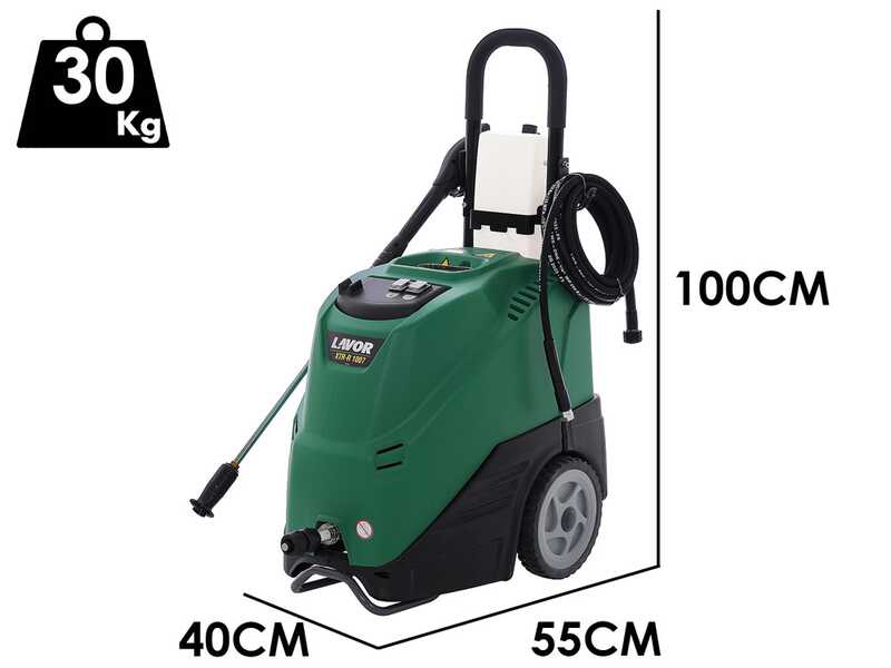 Lavor XTR-R 1007 - Hot water pressure washer - 135 bar - 420 l/h - 36032-00105