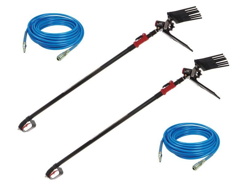 KIT HOBBY Lisam LM 500/10 Engine-driven Air Compressor for 2 Operators + 2 MG Magnesium Pneumatic Olive Harvesters + 2AT02 Poles