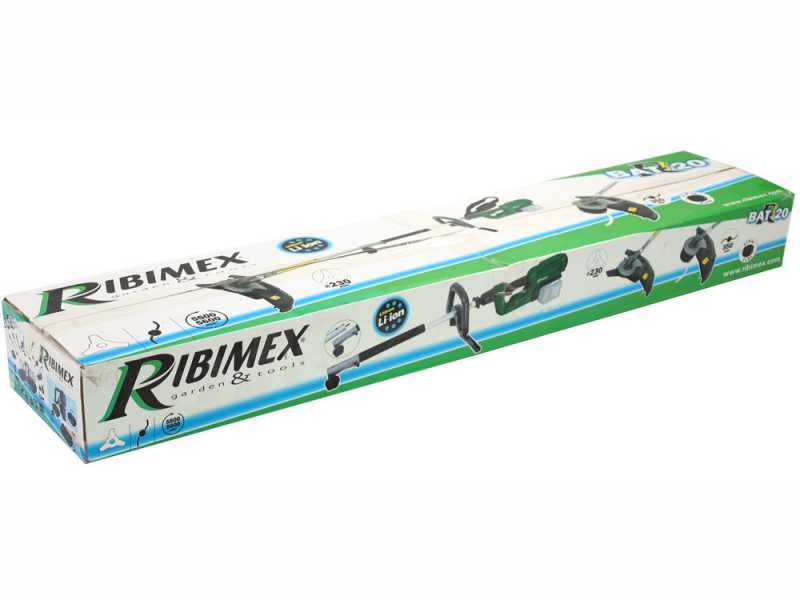 Ribimex PRBAT20-DEBTSB - Battery-powered Brush Cutter - 2x 20V - 4Ah