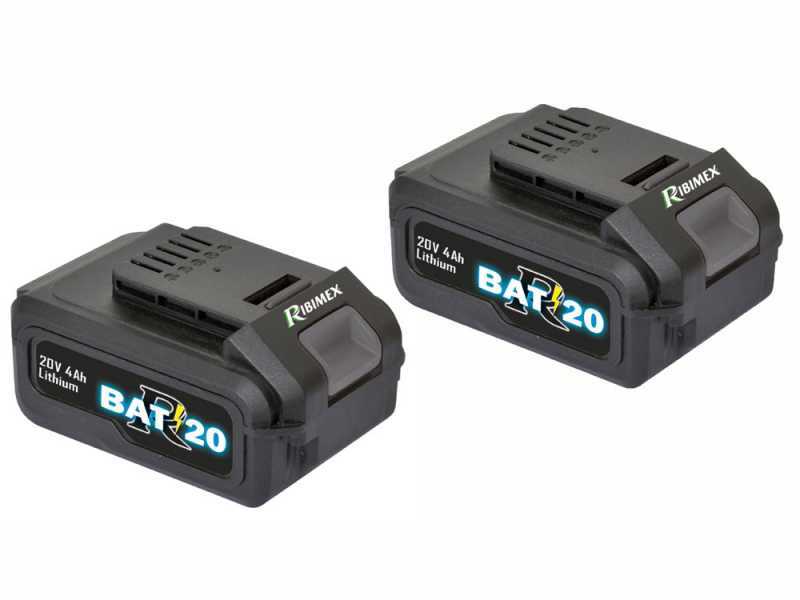 Ribimex PRBAT20-DEBTSB - Battery-powered Brush Cutter - 2x 20V - 4Ah