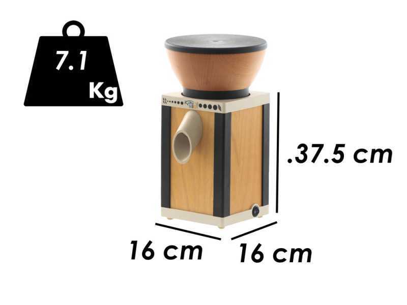 Komo KoMoMio Black - Wooden Flour Stone Mill - 360W