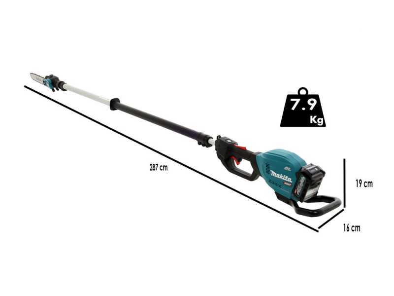 Makita UA004G Battery-powered Electric Pruner on Extension Pole - 40 V 2.5Ah - Battery and Battery Charger Included