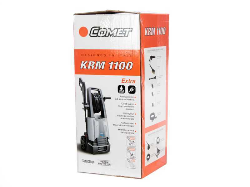 Comet KRM 1100 Extra Electric Cold Water Pressure Washer - Hose Reel - 125 bar