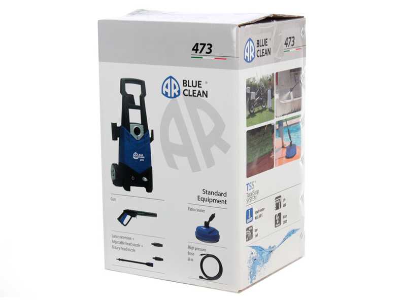 Annovi &amp; Reverberi AR 473 Cold Water Pressure Washer + surface cleaning Kit - Max 160 bar