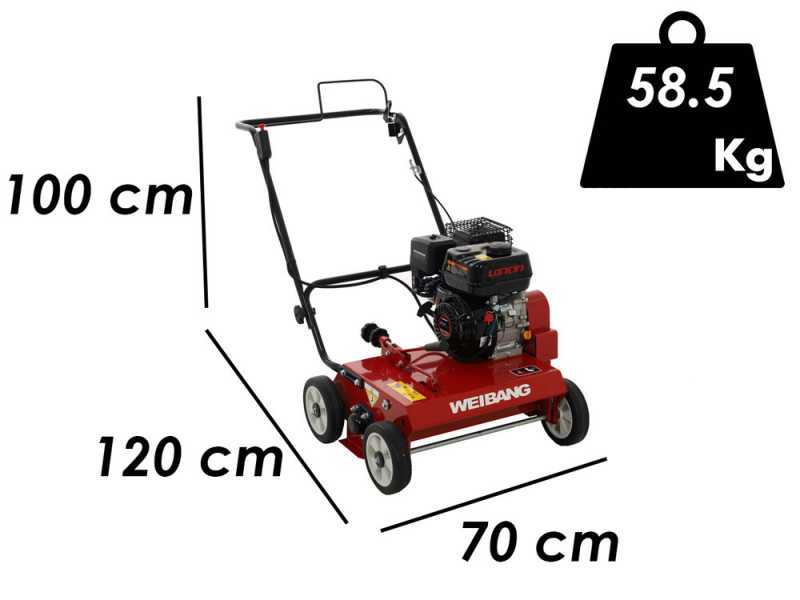 Weibang WB486CRC - Professional Lawn Scarifier with Moving Blades - Loncin G200F engine