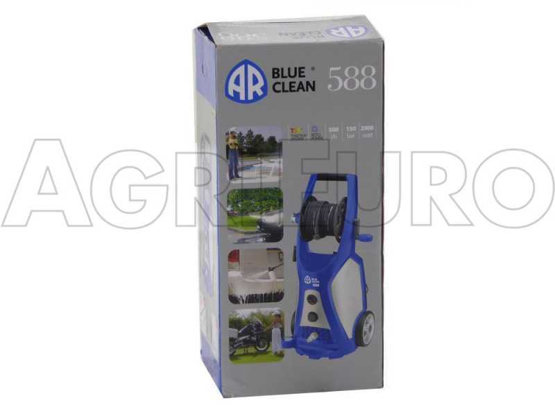 Annovi &amp; Reverberi AR 588 Pressure Washer - 150 bar max. - Manual Hose Reel and Pressure Gauge