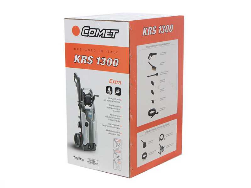 Comet KRS 1300 Extra Electric Cold Water Pressure Washer - with Hose Reel - 150 bar