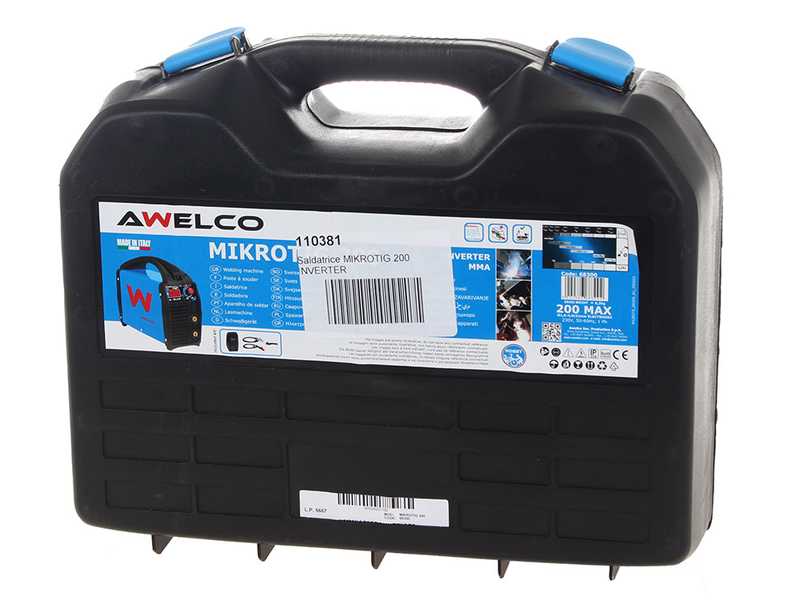 MMA-TIG Awelco MIKROTIG 200 Inverter Weldeing Machine - 200A - 35% 150A - 230V
