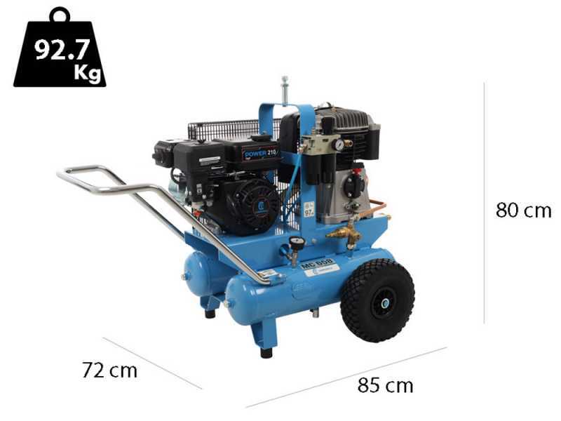 Campagnola MC 658 Petrol Engine-driven Air Compressor 7 Hp Petrol Engine