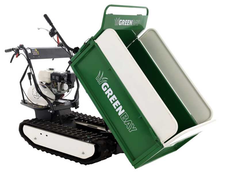 GreenBay EXPANDER 500 HONDA GX200 Tracked Power Barrow - Extendable body - 500 kg Load capacity