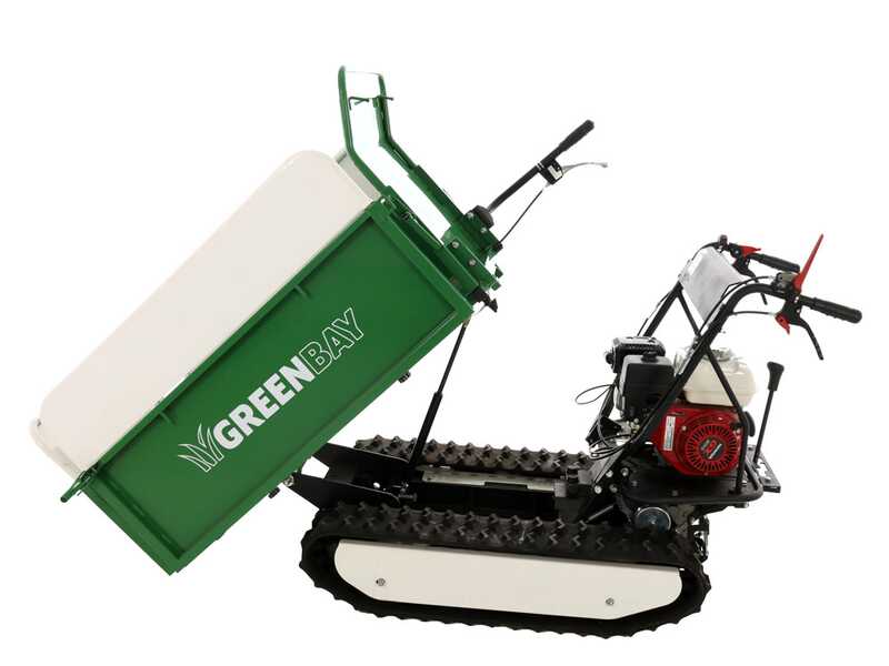 GreenBay EXPANDER 500 HONDA GX200 Tracked Power Barrow - Extendable body - 500 kg Load capacity
