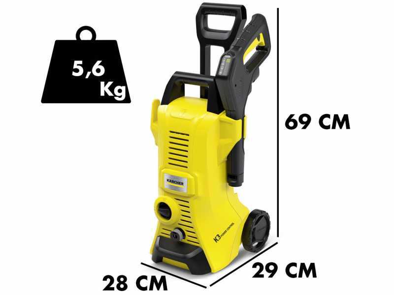 Karcher K3 Power Control Cold Water Pressure Washer - 120 bar