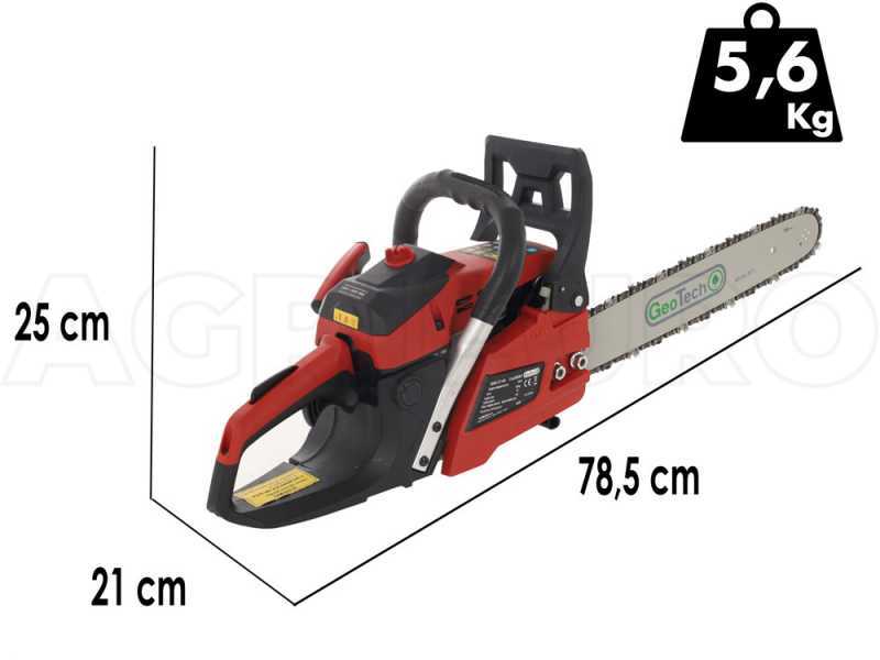 GeoTech GMS 37-40 - Petrol Cutting Chainsaw - 40 cm Blade