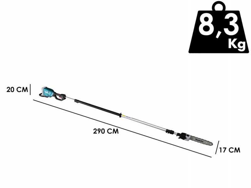 Makita DUA301 Battery-powered Electric Pruner on Telescopic Pole