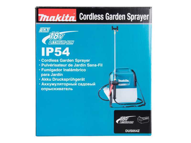 Makita DUS054Z - Battery-powered Backpack Sprayer Pump - WITHOUT BATTERY AND CHARGER