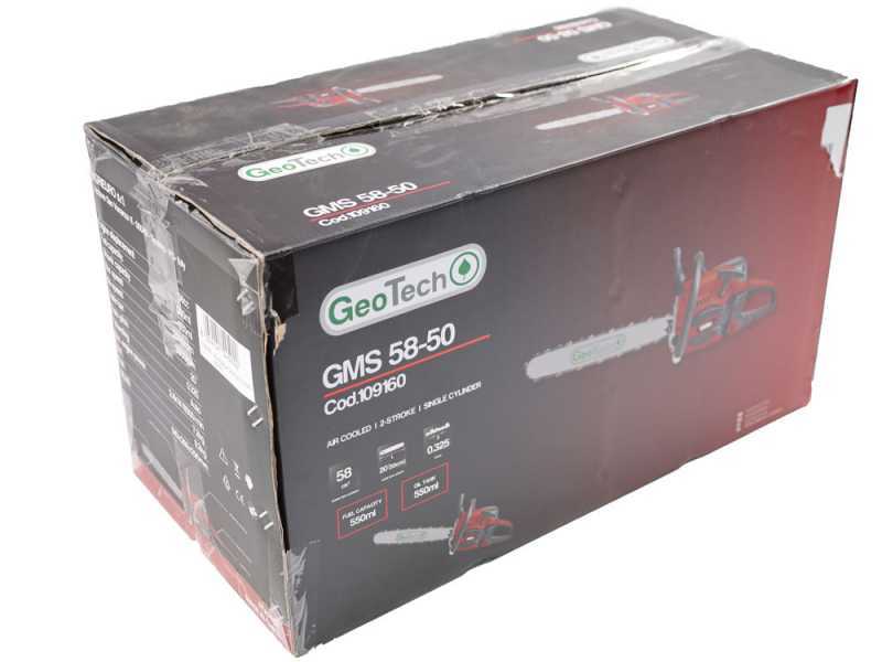 GeoTech GMS 58-50 - Petrol Cutting Chainsaw - 50 cm Blade