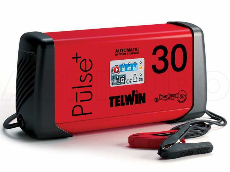Telwin Pulse 30 - Multifunctional Automatic Battery Charger - Maintainer - 6/12/24V Batteries