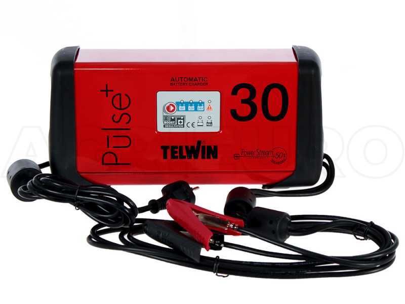 Telwin Pulse 30 - Multifunctional Automatic Battery Charger - Maintainer - 6/12/24V Batteries