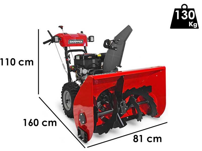 Snapper H1732ES - Petrol Snowplough - B&amp;S 1650 Snow