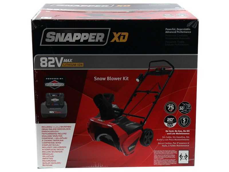 Snapper ESXD20S82K - Battery-powered Snowplough - 82V 4Ah