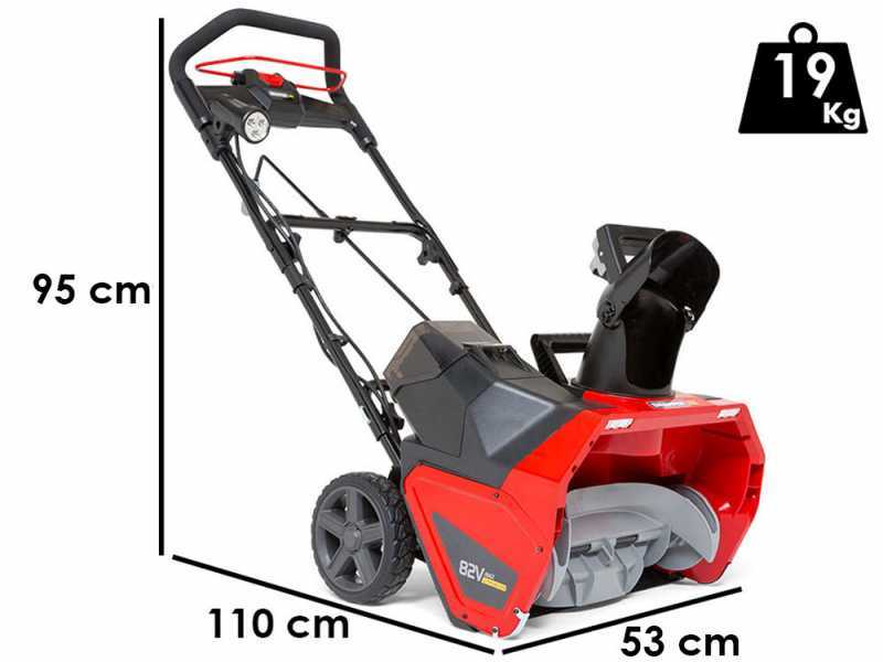 Snapper ESXD20S82K - Battery-powered Snowplough - 82V 4Ah