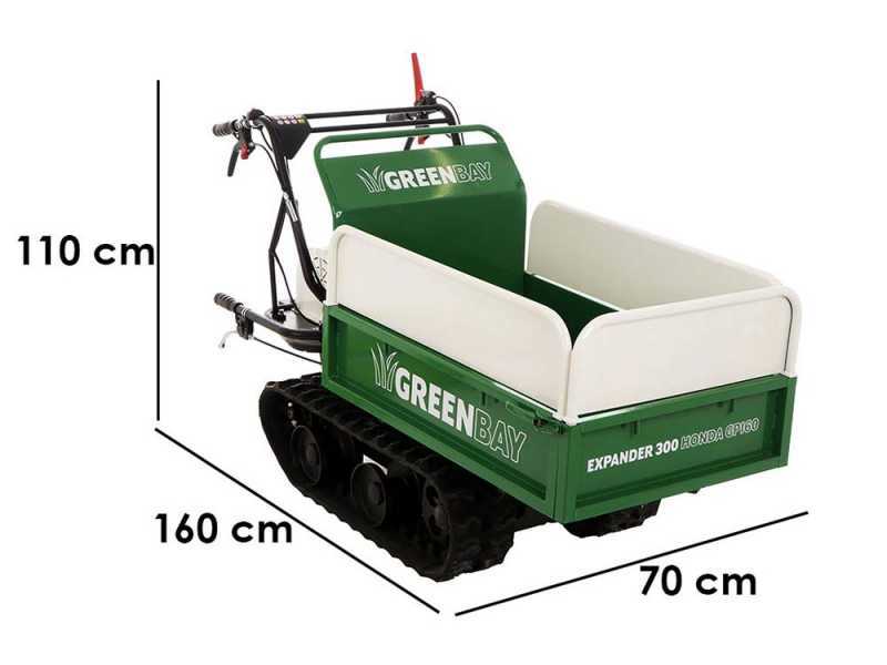 GreenBay EXPANDER 300 Tracked Extendable Power Barrow - Honda GP160 Engine