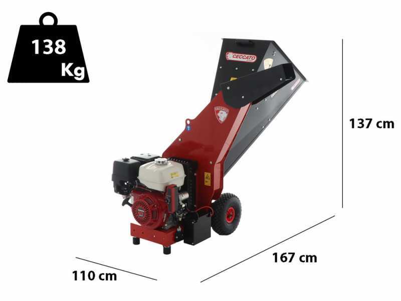 Ceccato Tritone Maxi - Petrol garden shredder - Honda GX 390 engine - Electric start