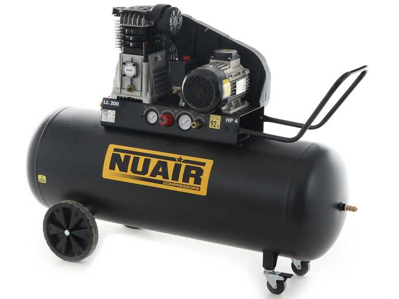 Nuair B3800B/4CT/200 Tech-Pro - Belt driven electric air compressor