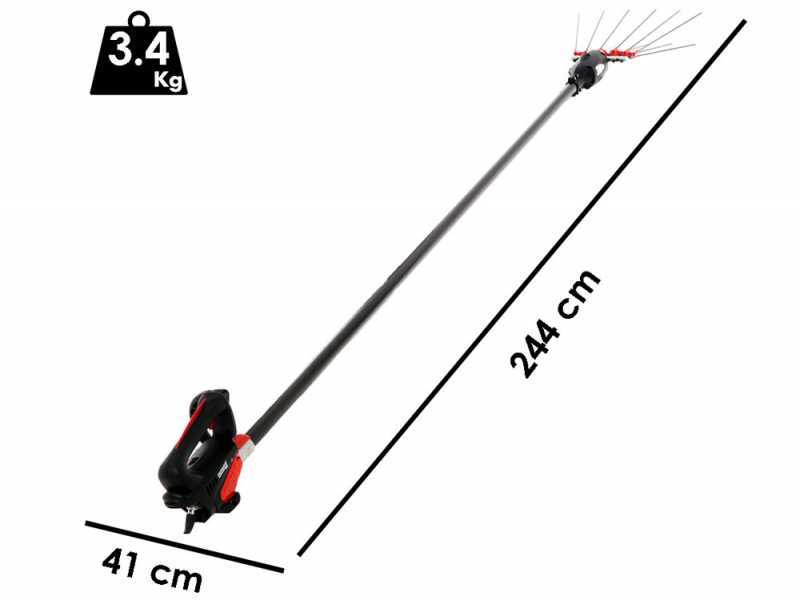 Infaco V5000P3EF - Electric Battery-powered Olive Harvester on 250 cm Fixed Pole - Backpack Battery Included
